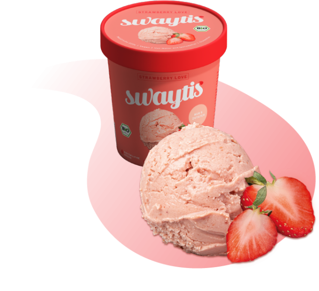 Strawberry Love - Veganes Bio-Erdbeereis Strawberry Love - Veganes Bio-Erdbeereis